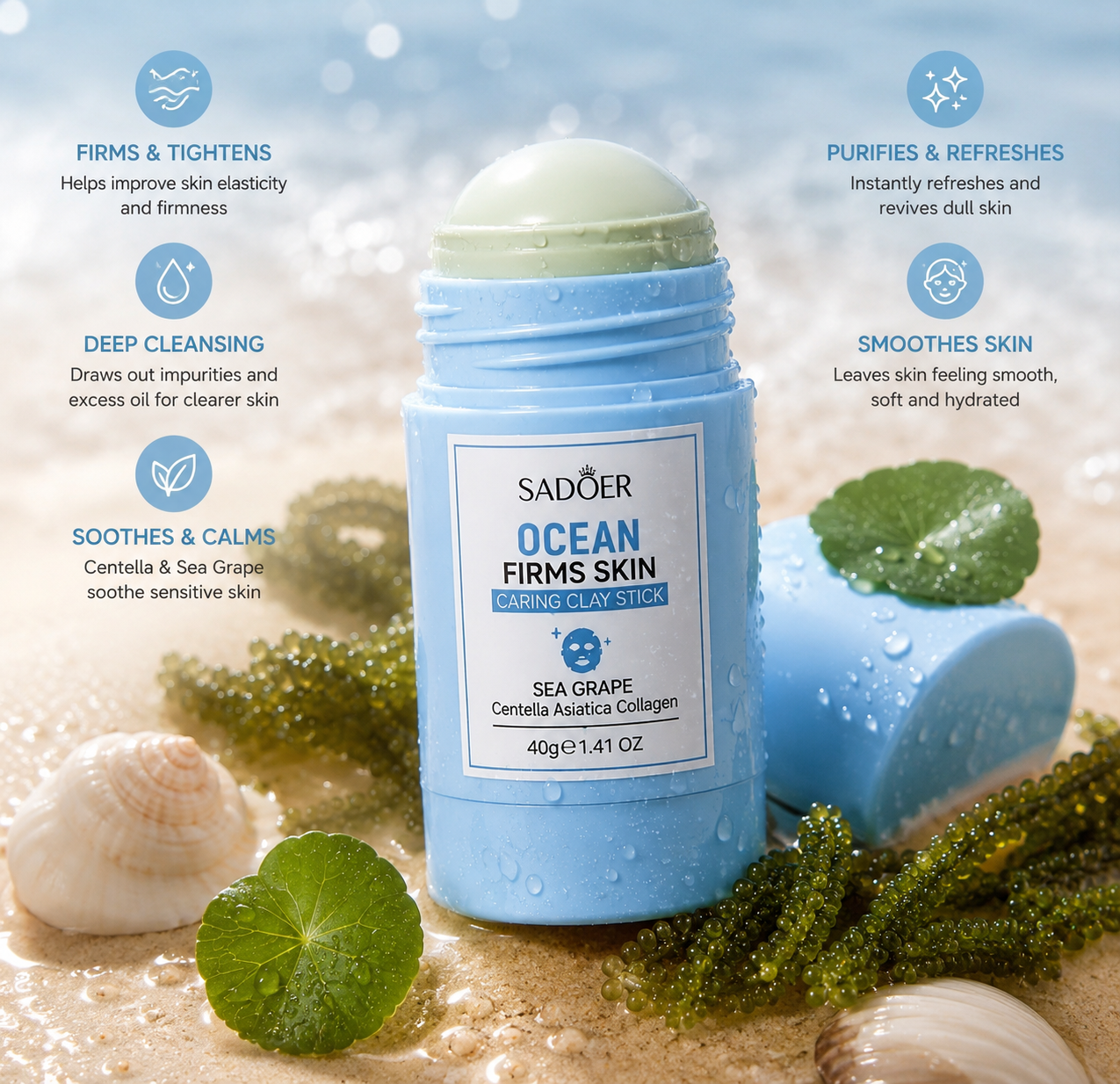 Volcanic Sea Mud Purifying Clay Stick